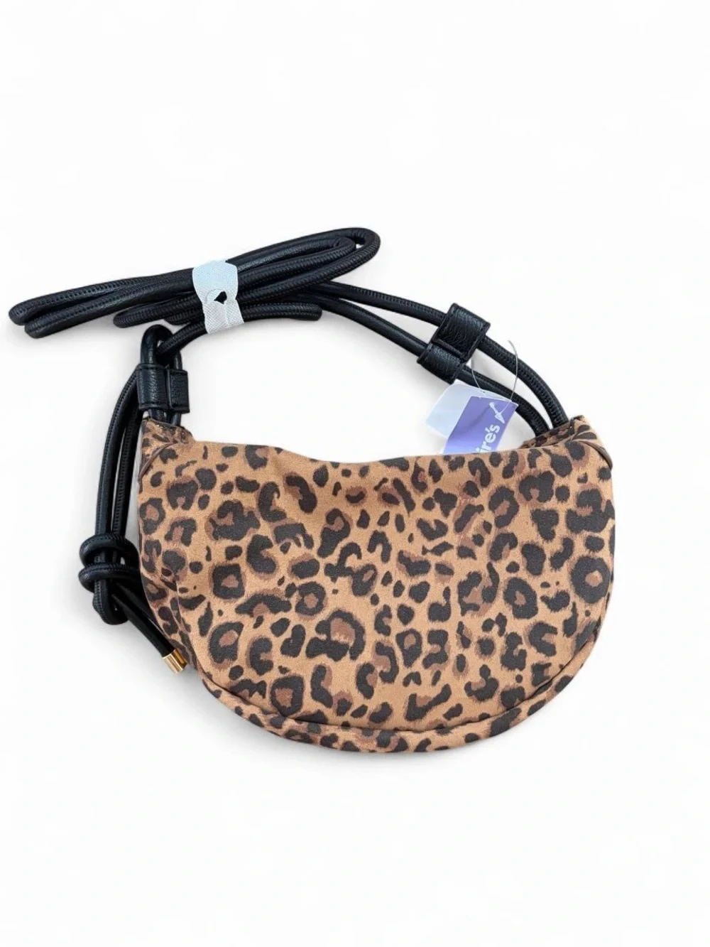 Claire's Leopard Print Kids Crossbody Bag - Brown & Black